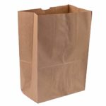 Royal 7 Heavy Duty 12 x 7 x 17 Kraft Brown Paper Barrel Sack Bag 57 Lbs Basis Weight (50)
