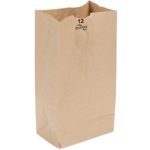 Duro 12 lb. Capacity 7 1/16″ x 4 ½” x 13 ¾” Kraft Brown Paper Bag – 40# Basis Weight 250 Ct.