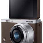 Samsung Electronics NX Mini EV-NXF1ZZB1JUS Wireless Smart 20.5MP Compact System Camera with 2.96-Inch LCD and 9mm f3.5 ED (Brown)