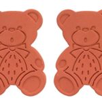 Brown Sugar Bear Original Brown Sugar Saver and Softener, Terracotta, Set of 2