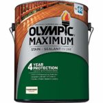 Olympic Stain 56505-1 Maximum Wood Stain and Sealer, 1 Gallon, Transparent Stain, Canyon Brown