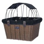 Travelin K9 2019 Pet-Pilot Wicker MAX – Dog Bicycle Basket Bike Carrier- Includes Wire Top with Sun Shade