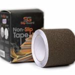Slip Guard Non-Slip Stair Tape – Indoor & Outdoor Waterproof Safety Steps, 4″ x 15″ ft, 80 Grit, Brown