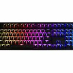 iKBC MF108 v2 RGB LED Backlit Mechanical Keyboard with Cherry MX Brown Switch for Windows and Mac, Full Size Computer Keyboards with PBT Doubleshot Keycaps, CNC Aluminum Black Case, ANSI/US