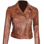 fjackets Brown Leather Jacket Women – Genuine Leather Motorcycle Jackets Women| [1300192], Aldo S