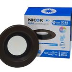 NICOR Lighting 4-Inch Dimmable 3000K LED Remodel Downlight Retrofit Kit for Recessed Housings, Oil-Rubbed Bronze Trim (DLR4-3006-120-3K-OB)