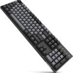 Durgod Taurus K310 Mechanical Gaming Keyboard – 104 Keys – Double Shot PBT – NKRO – USB Type C (Cherry Brown, Grey)