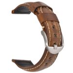 Vintage Leather Watch Band EACHE Watch Strap Oil Wax Genuine Leather Replacement Watchband for Men for Women 18mm 20mm 22mm 24mm