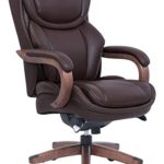 LaZBoy  Big & Tall Executive Chair with Coffee Bonded Leather, Coffee Brown