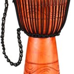Meinl Percussion ADJ2-M+BAG African Style Rope Tuned 10-Inch Wood Djembe with Bag, Brown
