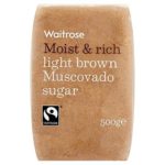 Waitrose Light Brown Muscovado Sugar – 500g (1.1 lbs)