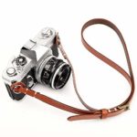CANPIS CP006 Camera Shoulder Neck Strap Brown, Four Stage Buckled Adjustable Length for Canon Nikon Sony Fujifilm Olympus Mirrorless DSLR etc.