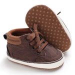Meckior Save Beautiful Toddler Baby Girls Boys Shoes Infant First Walkers Sneakers (6-12 Months, D-Brown)