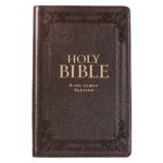 Holy Bible: Premium Leather Dark Brown KJV Bible Standard Gift Edition