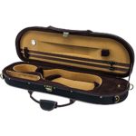 Sky Violin Halfmoon Case VNCHM07 Lightweight with Hygrometer Black/Brown Khaki