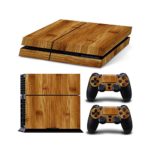 Gam3Gear Vinyl Sticker Pattern Decals Skin for PS4 Console & Controller (NOT PS4 Slim / PS4 Pro) – Light Brown Bamboo Wood