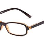 Readers.com Reading Glasses: The Gleela Reader, Plastic Rectangle Style for Men and Women – Brown, 1.00
