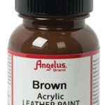 Angelus Acrylic Leather Paint, Brown, 1 oz.
