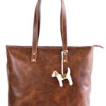 Vintage Genuine Leather Tote Bag for Women with Zipper – Large Shoulder Handbag