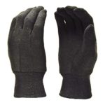 G & F 4408-25 Heavy Weight 9oz Cotton Brown Jersey Work Gloves, Large, 25-Dozen