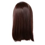 Medium Long Dark Brown Straight Hair Ladies Wig,Medium Long Wigs for Black Women Party,Cosplay Or Daily Use