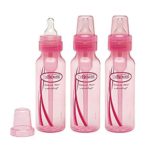 Dr. Brown’s BPA Free Baby Bottles 8 Oz. – Pink – 3 Pack