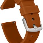 GadgetWraps 20mm Gizmo Watch Silicone Watch Band Strap with Quick Release Pins – Compatible with Gizmo Watch, Amazfit, Samsung, Pebble – 20mm Quick Release Watch Band (Light Brown, 20mm)