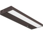 GetInLight 3 Color Levels Dimmable LED Under Cabinet Lighting with ETL Listed, Warm White (2700K), Soft White (3000K), Bright White (4000K), Bronze Finished, 12-inch, IN-0210-1-BZ