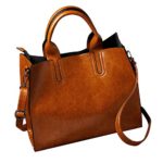 Outsta Fashion Women Leather Handbag Messenger Shoulder Bag Purse Satchel Phone bag Casual Pack (Brown)