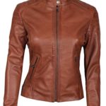 fjackets Brown Leather Jacket Women – Lambskin Leather Jackets for Women | Carrie M