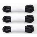 VESONNY Round Waxed Shoelaces (3 Pair), Cotton Boot Shoe Laces for Oxford Dress Shoes