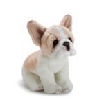 Nat and Jules Sitting Small French Bulldog Light Brown And White Children’s Plush Stuffed Animal