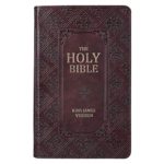 Holy Bible: Dark Brown Pattern KJV Bible Giant Print