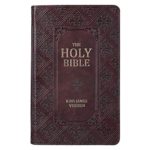 Holy Bible: Dark Brown Pattern KJV Bible Giant Print
