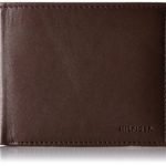 Tommy Hilfiger Men’s Leather Wallet – Bifold Trifold Hybrid Flip Pocket Extra Capacity Casual Slim Thin for Travel,Donny Brown