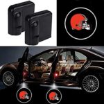 For Cleveland Browns Car Door Led Welcome Laser Projector Car Door Courtesy Light Suitable Fit for all brands of cars(Cleveland Browns)
