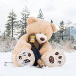 MorisMos Big Plush Giant Teddy Bear Huge Soft Stuffed Animals Light Brown (100 Inch)