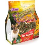 F.M. Brown’s Tropical Carnival Gourmet Pet Rabbit Food with High-Fiber Timothy and Alfalfa Hay Pellets – Probiotics for Digestive Health, Vitamin-Nutrient Fortified Daily Diet