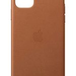 Apple Leather Case (for iPhone 11 Pro Max) – Saddle Brown