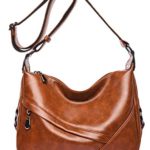Women’s Retro Sling Shoulder Bag from Covelin, Leather Crossbody Tote Handbag New Brown
