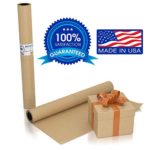 Large Brown Kraft Paper Roll – 36″ x 1200″ (100 ft) – Made in The USA – Ideal for Gift Wrapping, Packing, Moving, Postal, Shipping, Parcel, Wall Art, Crafts, Bulletin Boards, Floor Cover, Table Runner