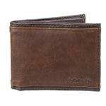 Columbia Men’s RFID Blocking Passcase Wallet, brown Deschutes, One Size
