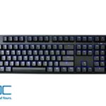 iKBC TD108 Blue Backlit LED Mechanical Keyboard with Cherry MX Brown Switch for Windows/Mac, Full Size Computer Keyboards, Black Case, Black PBT Doubleshot 108 Keycaps, ASIN/US QWERTY