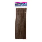Darice Chenille Stems (100pc), Brown – Perfect for Craft Projects – Classic Pipe Cleaners are Easy to Bend to Create Shapes, Objects – Great for Kids, Classrooms, Home and More – 6mm x 12″ Long