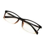 Computer Reading Glasses Blue Light Blocking – Reader Eyeglasses Anti Glare Eye Strain Light Weight for Women Men (Gradient Brown, 2.75)