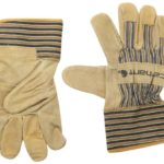 Carhartt Men’s Suede Work Glove with Safety Cuff, Brown, Large