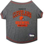 NFL CLEVELAND BROWNS Dog T-Shirt, Large. – Cutest Pet Tee Shirt for the real sporty pup
