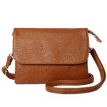 MINICAT Women RFID Blocking Small Crossbody Bags Credit Card Slots Cell Phone Purse Wallet(Brown-Small)