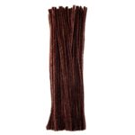 eBoot 100 Pieces Pipe Cleaners Chenille Stem for Arts and Crafts, 6 x 300 mm (Brown)