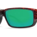 New Costa Del Mar Fantail 580G Tortoise/Green Mirror Polarized Lens 60mm Sunglasse